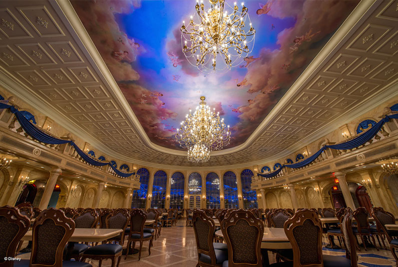 restaurante bela e a fera - Nova Fantasy Land - Novidades no Magic Kingdom