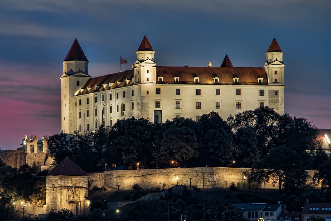 Castelo de Brastislava a noite