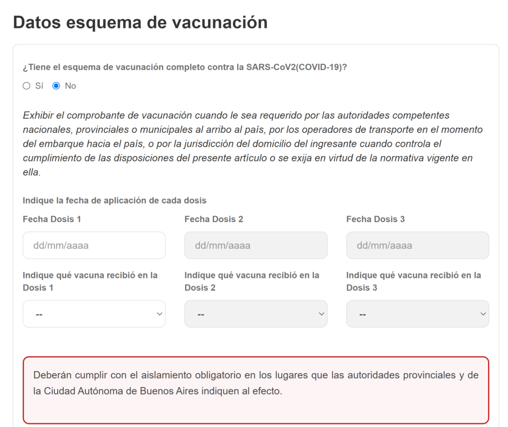 declaracao jurada argentina formulario 1024x862 - Declaração Jurada Argentina